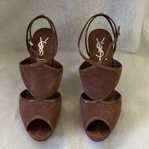 Yves Saint Laurent Brown Heels
